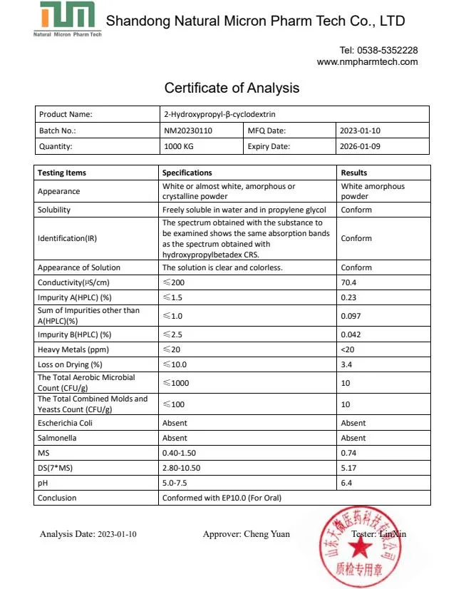 High Quality 2-Hydroxypropyl-Beta-Cyclodextrin CAS 128446-35-5